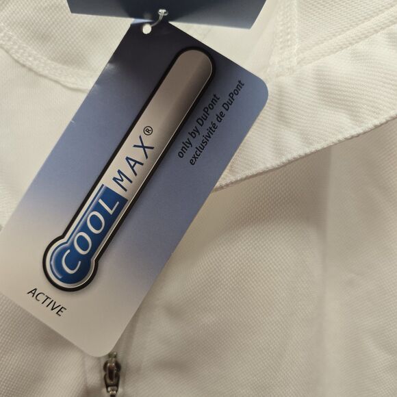 ROMFH Chill Factor Short Sleeve Show Shirt In White Size Medium Equestrian NWT - Picture 9 of 12